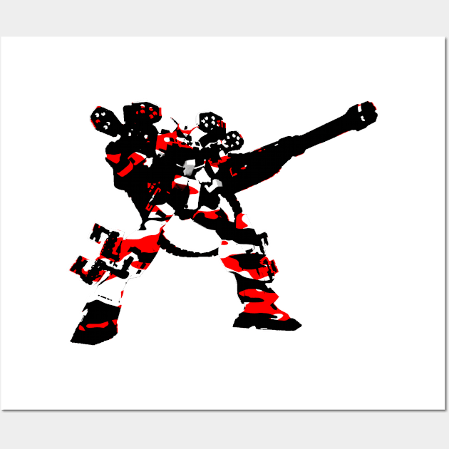 Heavy Arms in Red Wall Art by DarkwingDave